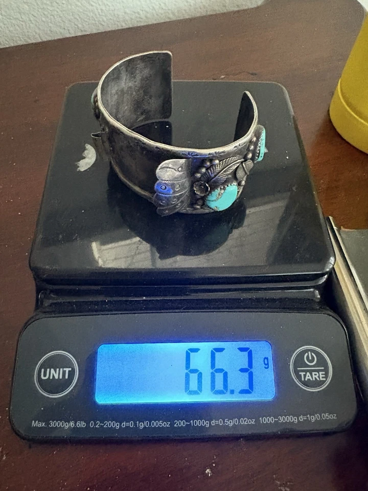 Joyería brazalete reloj navajo nativo americano turquesa esterlina Foto 2 de 4