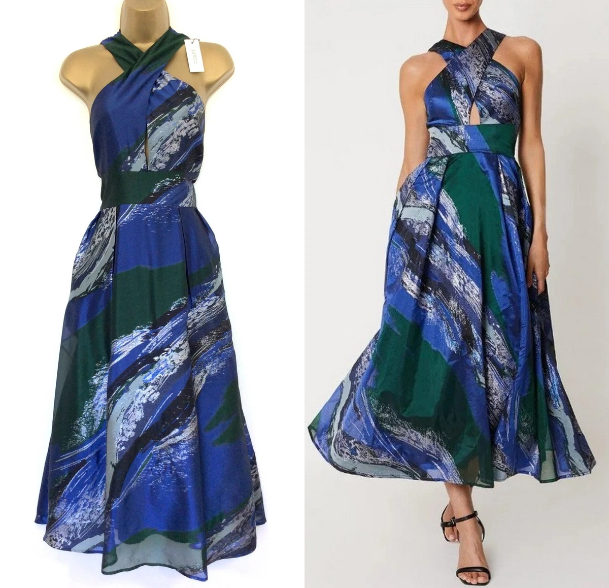 coast teal evening dress size 16 resale uk Sylvia Seaside Gown - Teal