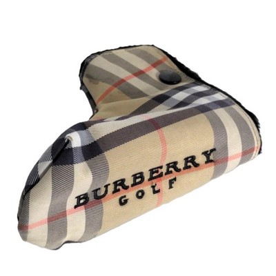 ゴルフ　BURBERRY Burberry Golf Club Blade Putter Cover Nova Check Fleece Fur Lined