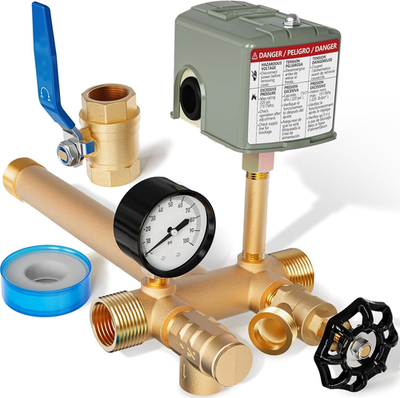 #ad Pressure Tank Tee Kit 1quot;X 11quot; with 40 60Psi Well Pressure Switch and Pressure Ga $97.35