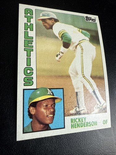 1984 Topps Set-Break #230 Rickey Henderson NM-MT  HOF Sharp Corners NICE Center - Picture 7 of 7