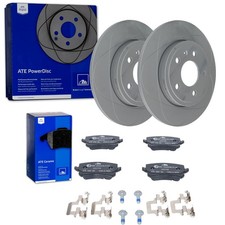 ATE Powerdisc Dischi Freno 288mm + Pastiglie Posteriore Adatto per Audi A4 8E B7