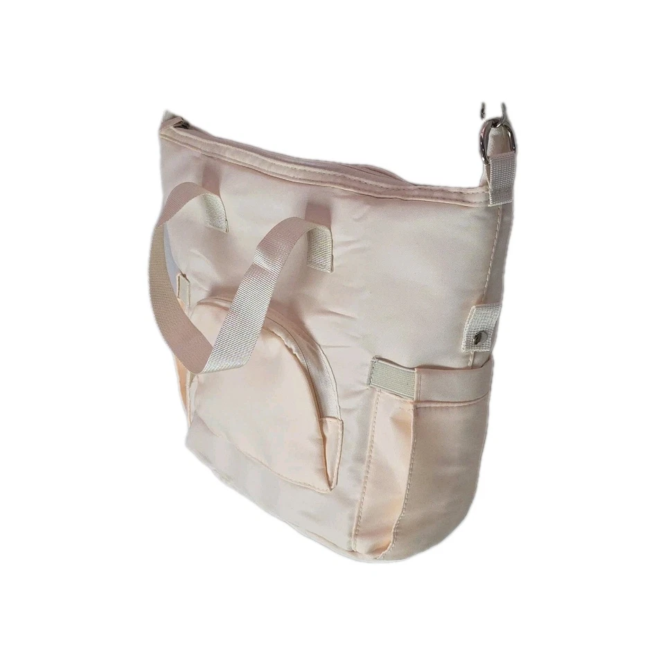 Bolso de Mano Blanco Aislado con Correa para el Hombro para Bebida Caliente Fría - 13×11 Pulgadas Foto 2 de 4