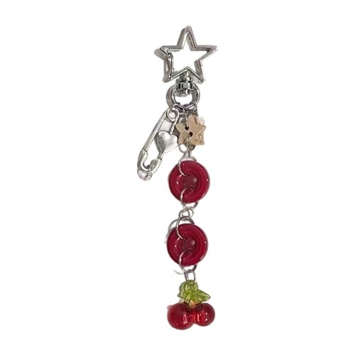 Button Keychain Phone Charm Bag Pendant Accessory for Keys Bags and Mobiles - 第 15/15 張圖片