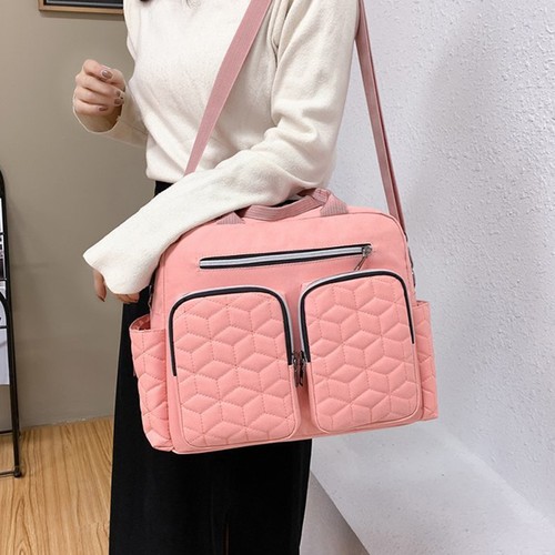 Bolsa de pañales para bebé Mochila Gran capacidad Viaje Mamá Bolso de mano Cartera Mochila - Imagen 6 de 16