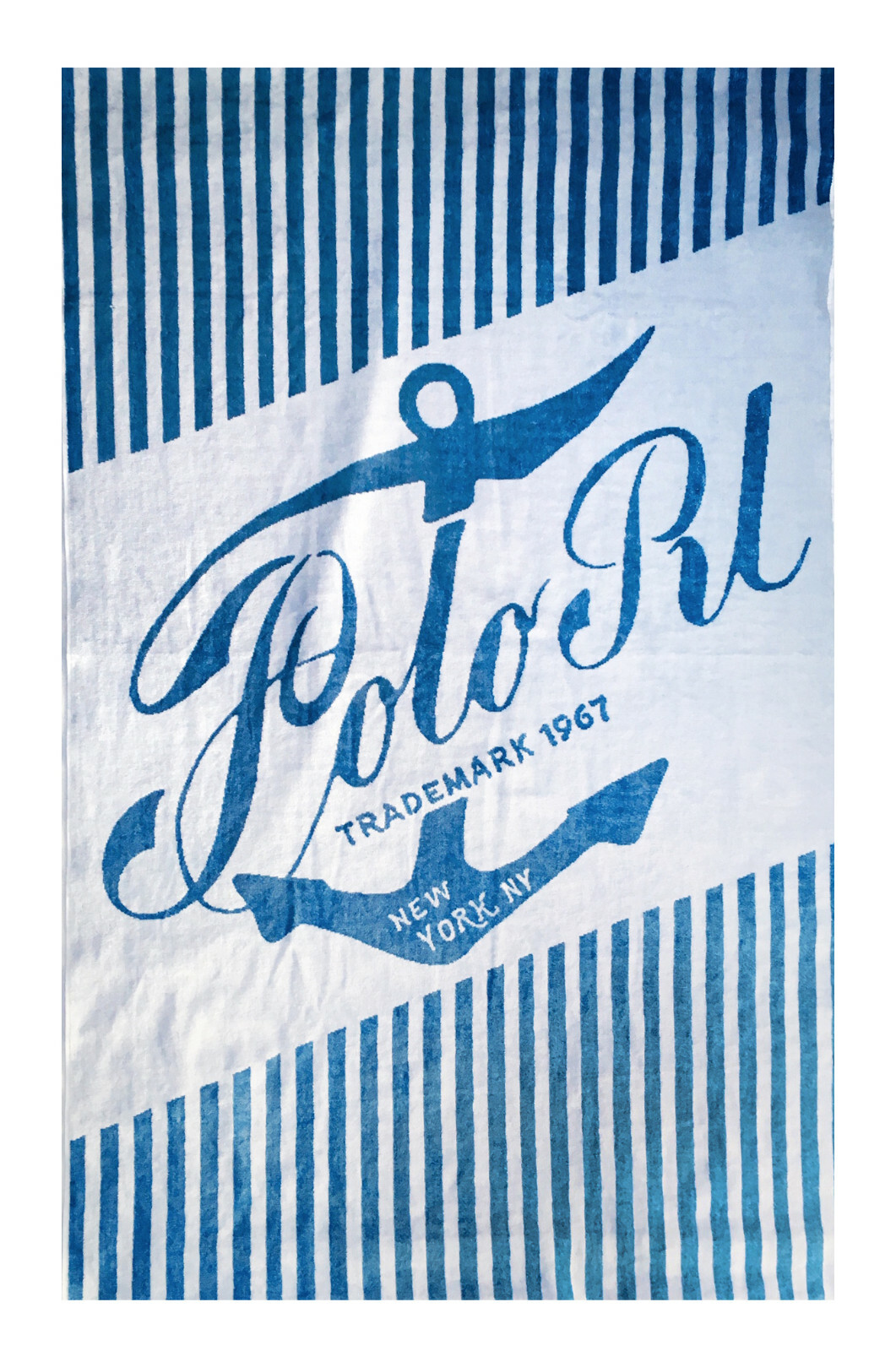 NEW Polo Ralph Lauren POLO Trademark Beach Towel 35x66 BT, CHAMBREY blueE NEW Polo Ralph Lauren POLO Trademark Beach Towel 35x66 BT, CHAMBREY blueE