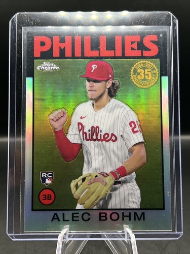2021 Topps Chrome - ALEC BOHM ROOKIE 35th ANNIVERSARY SILVER REFRACTOR #86BC-14 - Picture 2 of 3
