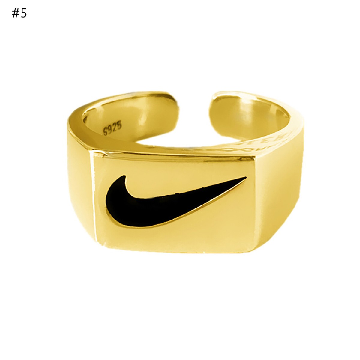☀️UNISEX NIKE GOLD RING I Stainless Steel & Gold | MENS