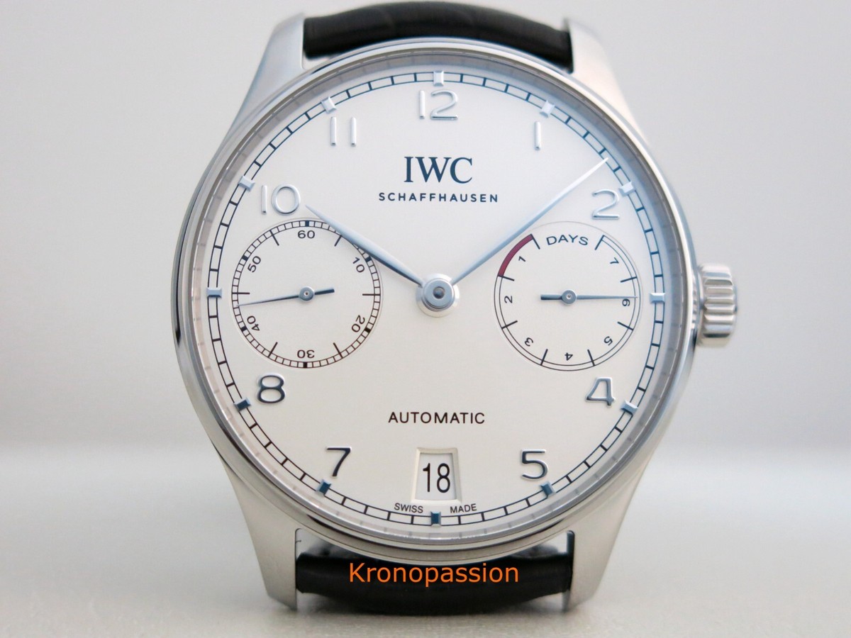 IWC Portugieser Silver Men's Watch IW500712 for sale online