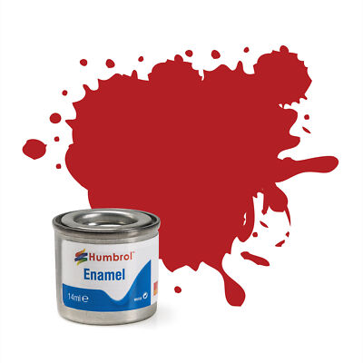 Humbrol No.153 Insignia Red Matt Finish Emaille Lack 14ml Tinlet