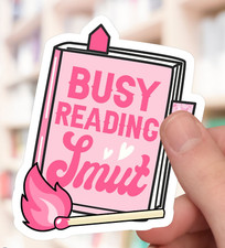 Smut Reader Kindle Sticker Spicy Book Lover Sticker, Bookish Gift iPad Decal