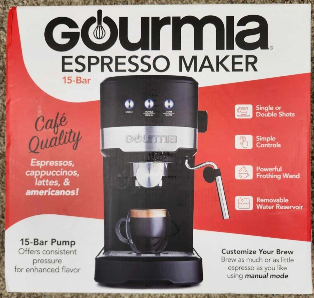 Gourmia espresso machine error codes and indicator lights