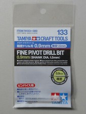 FINE PIVOT DRILL BIT .9mm TAMIYA CAR MODELING CRAFT TOOL 74133