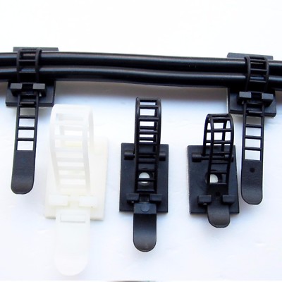 Adhesive Cable Clamp Wire Cord Halter Management Organizer Krawatten Einstellbar