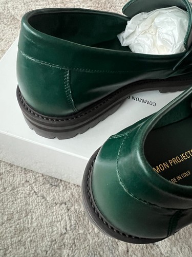Common Projects Loafer - Green w/ Lug Sole Size 45 - Picture 6 of 8