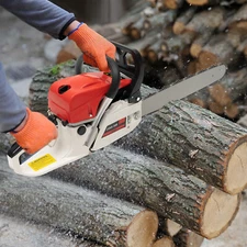 20 Inch 2 Stroke 52CC Gasoline Powered Chainsaw Wood Cutting Pruning Chain Saw