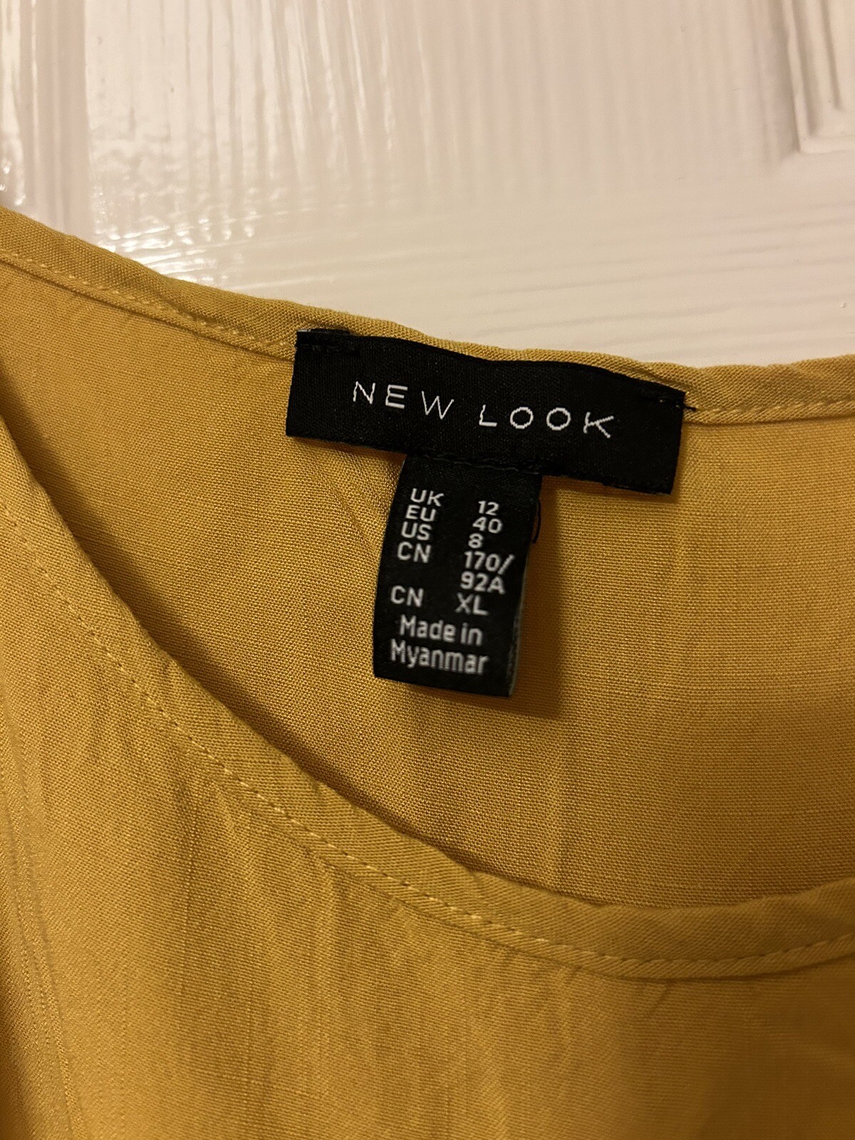 Newlook Mustard Yellow Beach Dress 12 eBay