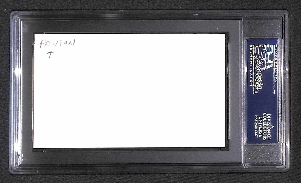 Walter Payton "Rookie Year Auto" Autographed 3x5 Signed Index Card (RC) PSA/DNA - Image 2 of 3