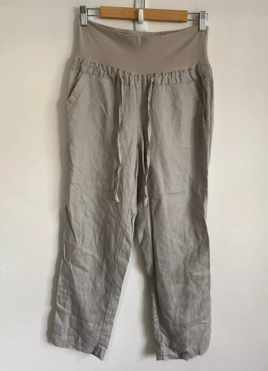 Target Pants Womens Size 10 Grey Cropped Waist Band Drawstring