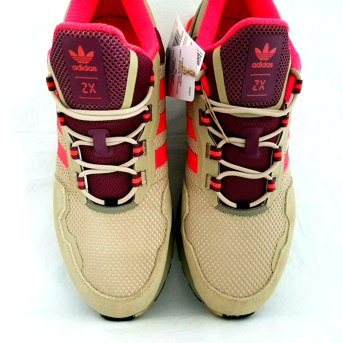 Size 11 - adidas ZX 1K Boost Beige Tone Victory Crimson for