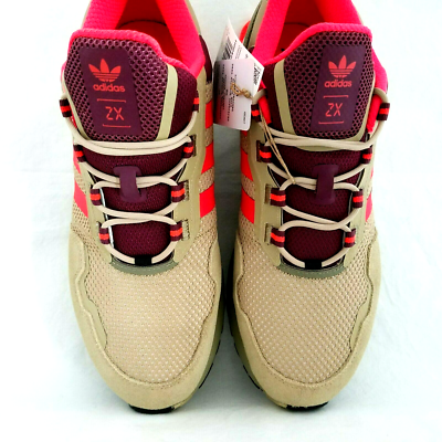 Adidas ZX 1K Boost Seasonality Tan Victory Crimson H00429 Men's US