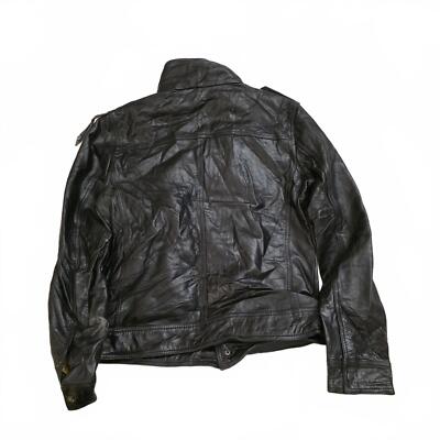 激レア 希少　ZARA　MAN BLACK TAG　マオカラー　ジャケット　黒 Leather Jacket Black tag Zara man | eBay