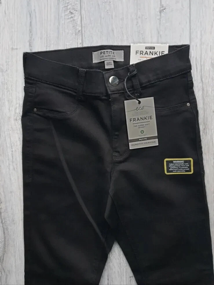 Dorothy Perkins Petite Uk 6 Frankie Jeans Black
