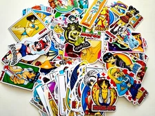 HOOK UPS Vinyl HUGE Sticker Lot REPRODUCTIONS (120 Stickers) skate anime hentai