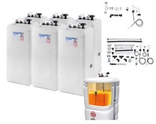 4500 Liter Öltank 6x 750 2-Reihig Schütz doppelwandig Kunststoff schmale Bauform