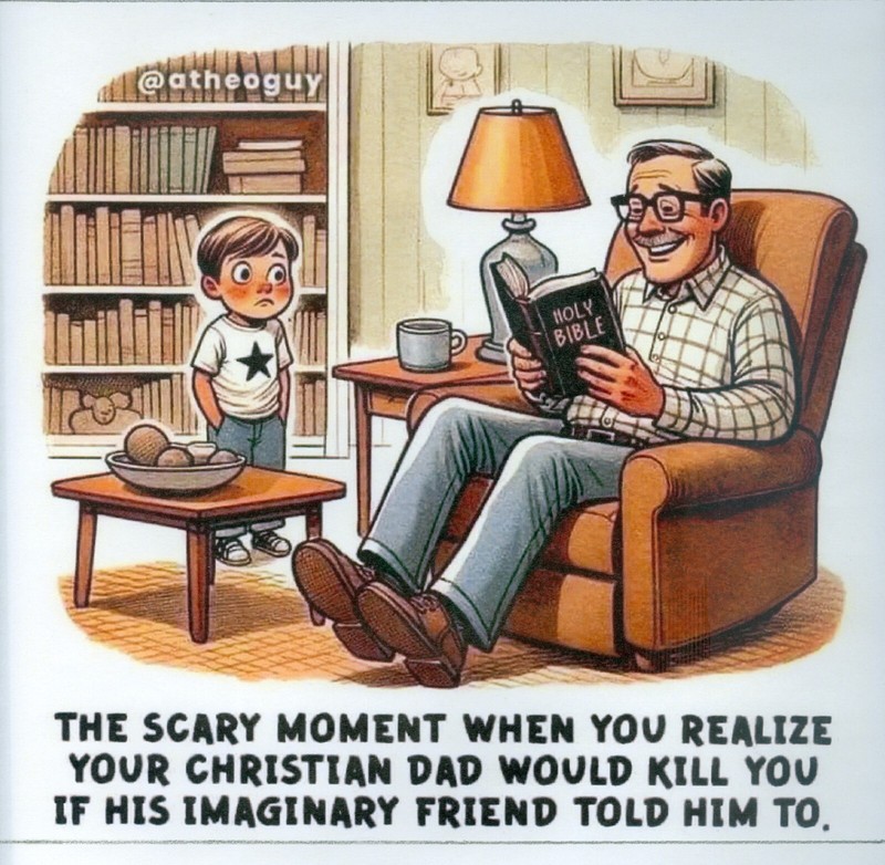Very Scary Atheist T-shirt Free S&H