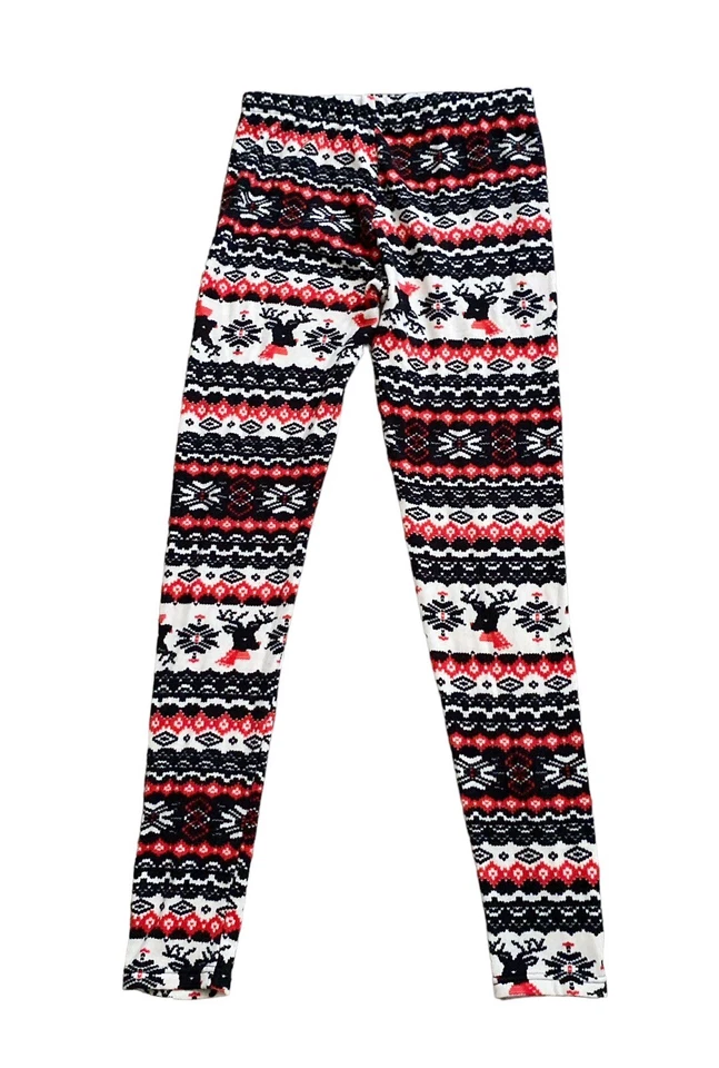 NO BOUNDARIES 女式中号 (7-9) Fair Isle 拉裤紧身裤 — 第 2/4 张图片