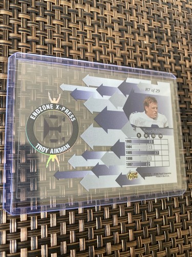 1998 Playoff Momentum Retail FB #R7 Troy Aikman Endzone X-press card Cowboys HOF - Picture 6 of 6