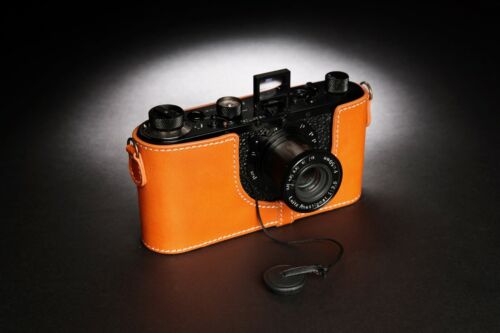 Genuine Real Leather Half Camera Case Bag Cover for Leica 0 i ii iii iiia iiib - 第 28/61 張圖片