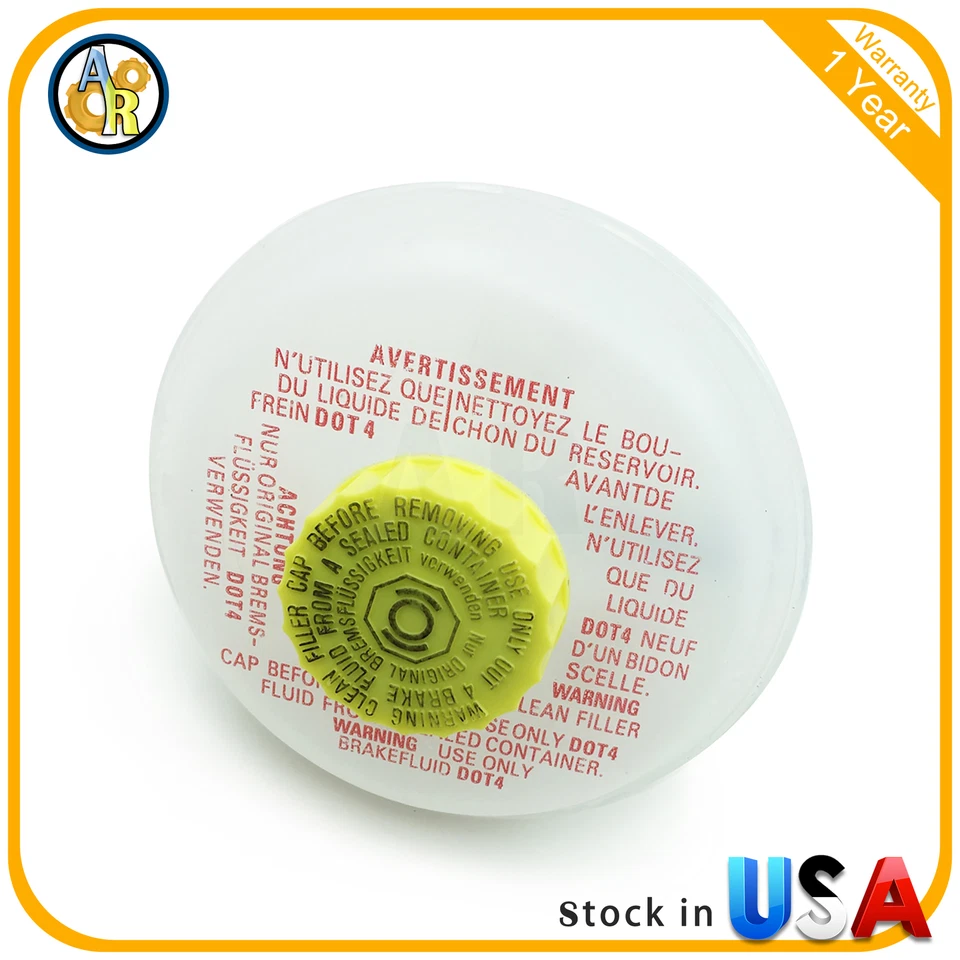 Brake Fluid Master Cylinder Reservoir Tank For 88-99 Audi A4 A6 90 VW Passat Foto 2 de 3