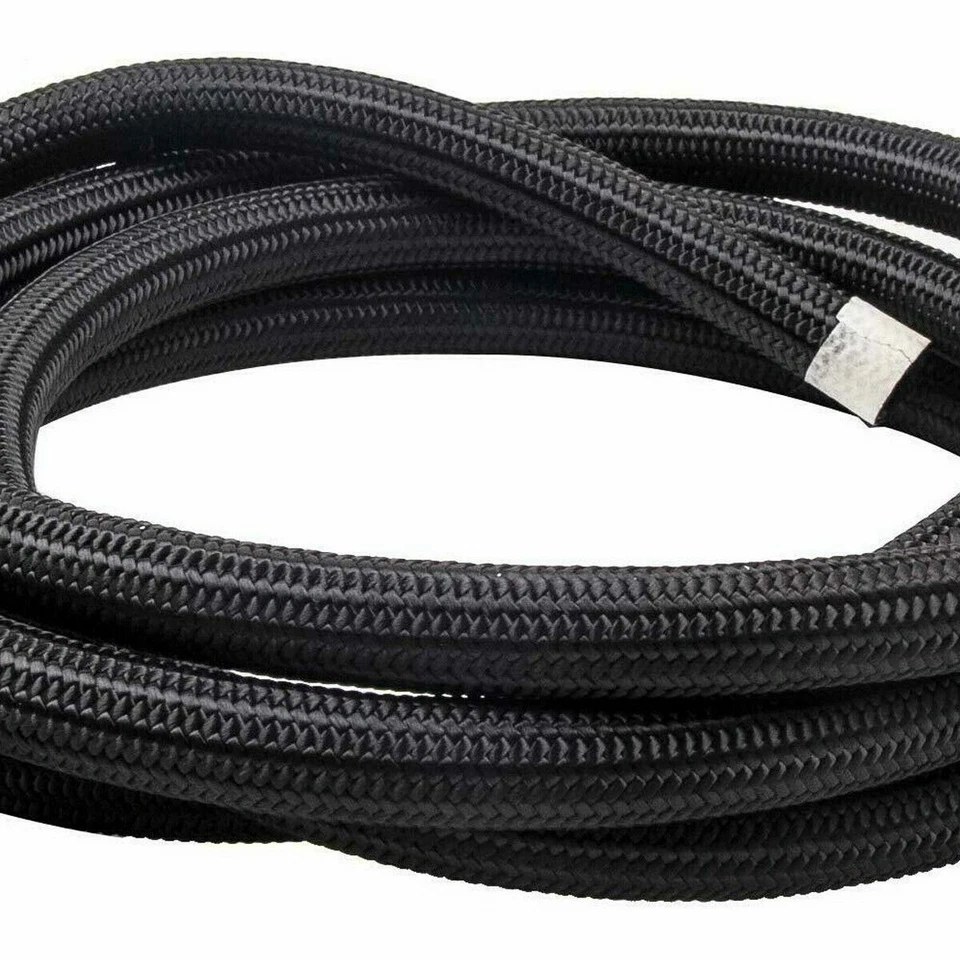 AN10 -10AN Fitting Nylon Braided Gas Oil Fuel Hose Line Pipe Kit 5 Meter 16 Feet - image 2 of 4