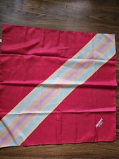 Vtg Newport Stripes Cigarettes Womens Polyester Advertising Scarf Taiwan Pink