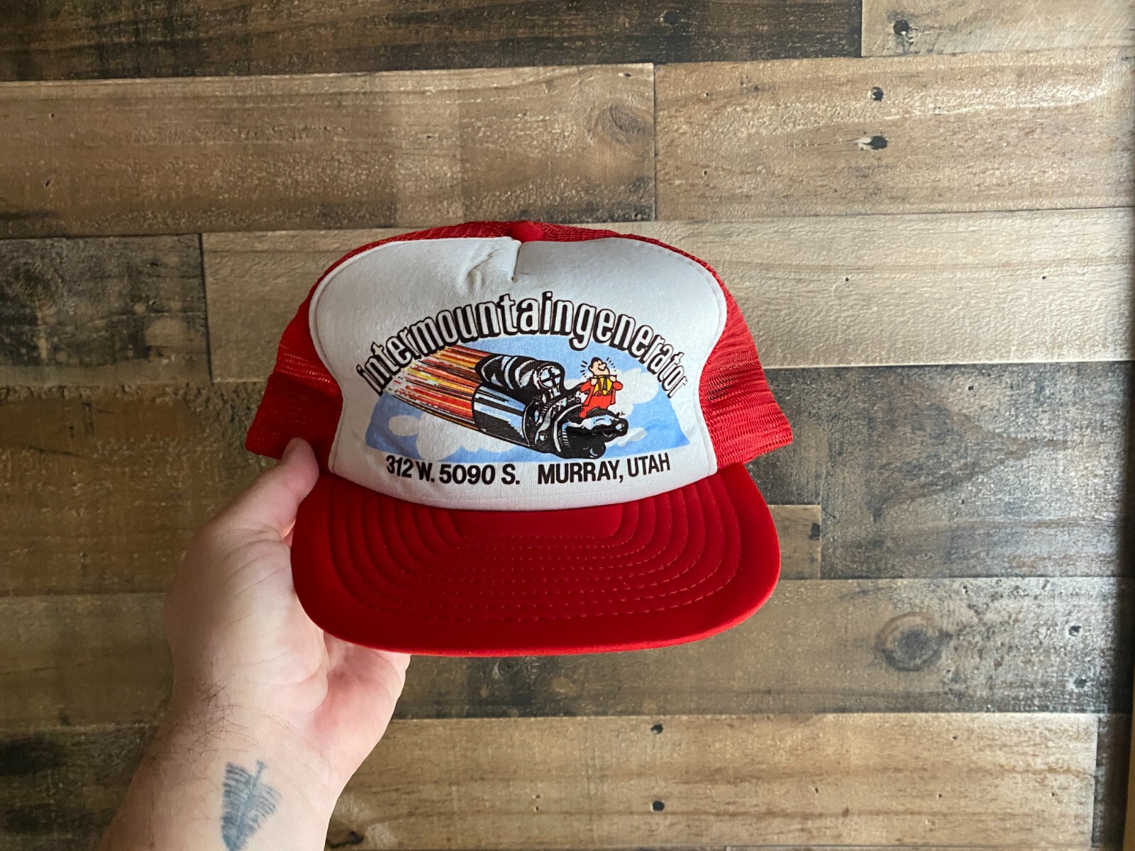 Intermountain Generator Double Snapback Hat VTG F… - image 1