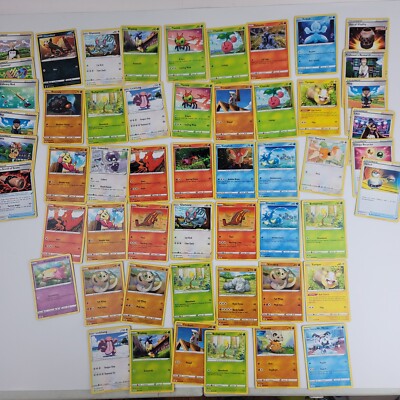 x72 Pokémon Cards Including Stage 1 - Basics - Energy - Trainers