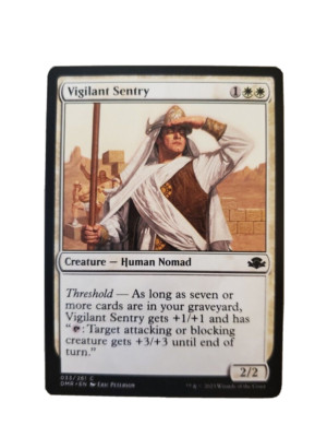 1x Vigilant Sentry Dominaria Remastered MTG Magic the Gathering NM