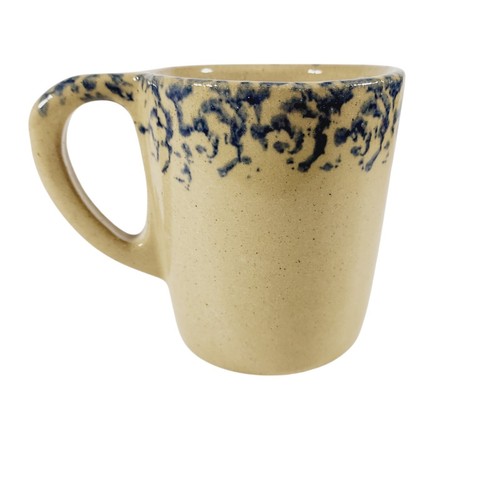 Taza de café de cerámica Robinson Ramsbottom decorada con diseño de esponja azul - Imagen 4 de 6