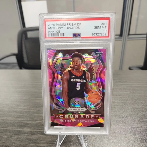 2020-21 Panini Prizm DP - Crusade Pink Ice Prizm #81 Anthony Edwards (RC)