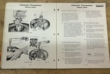 Ford Cruise-o-matic Fordomatic Transmission Rebuild Service Manual 1950-60s 57
