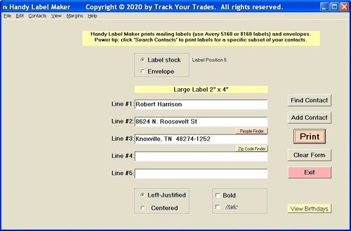 Software program prints mailing address on labels/envelope. Windows PC or laptop - Picture 9 of 12