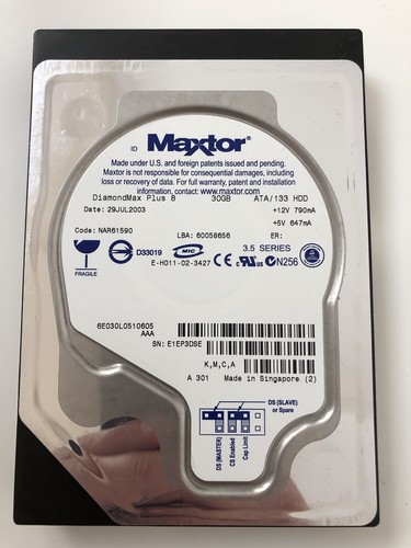 Harddisk Maxtor DiamondMax Plus 8 40GB SATA 3.5 | Kaufen auf