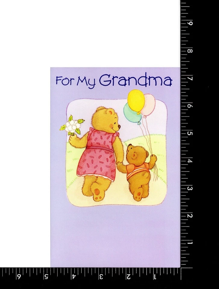 Linda Tarjeta del Día de la Madre PARA ABUELA, Globo de Oso por American Greetings + Sobre Foto 3 de 4