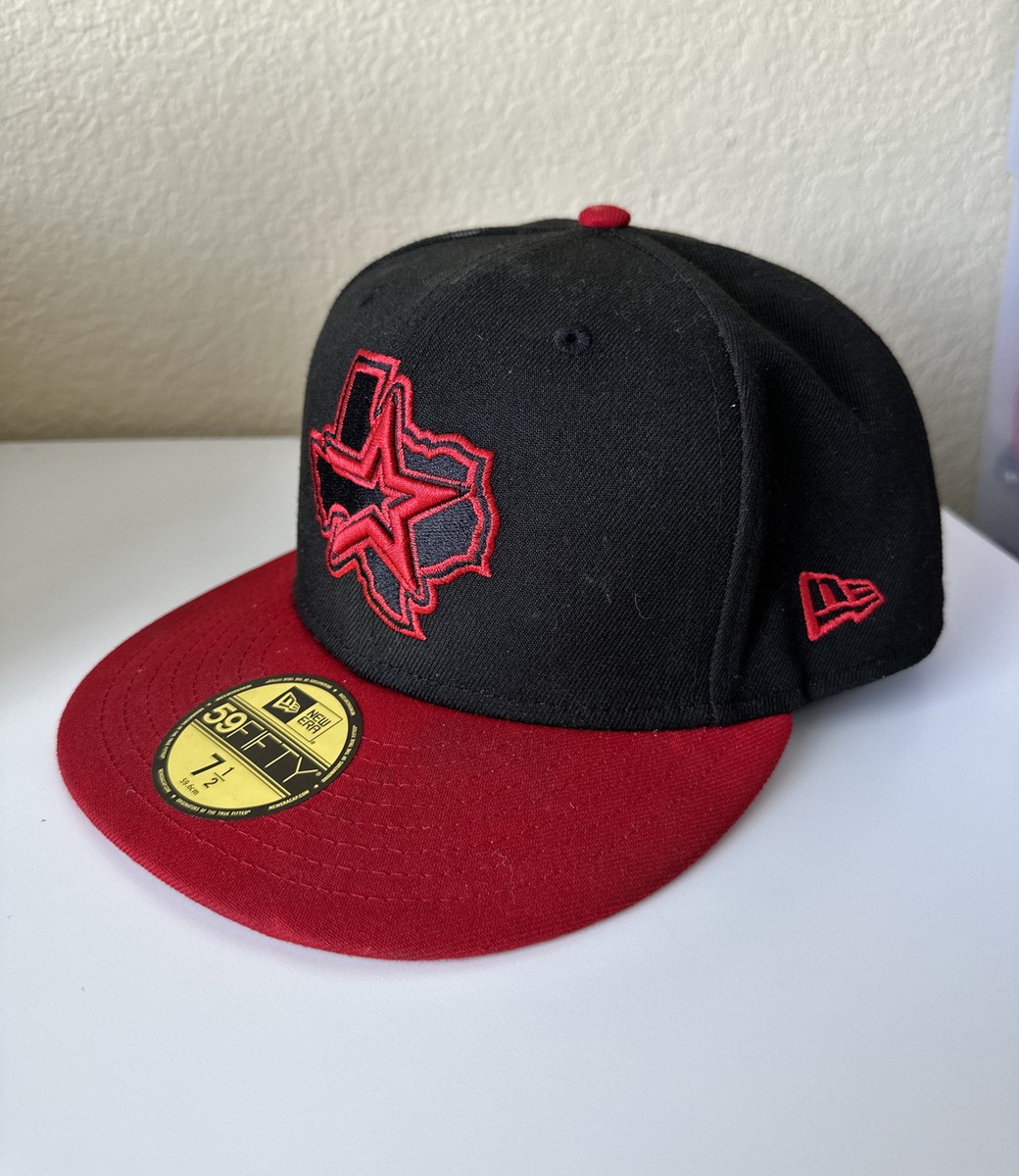New Era Houston Astros Black Red 59Fifty Cooperstown Fitted