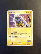 Raikou 005/009 PokePark Blue Premium File Japanese Vintage Promo Card 2005 (NM)