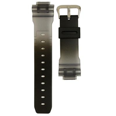 Bracelet En Caoutchouc Noir 23mm Pour Casio Pro Trek - Neuf Avec étiquettes, Made In Japan
