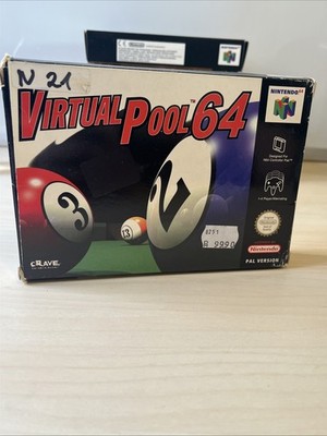 Virtual Pool 64 für Nintendo N64  mit OVP und Anleitung CIB PAL