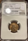 1909-S Lincoln Wheat Cent Penny 1c NGC UNC Detail Uncirculated